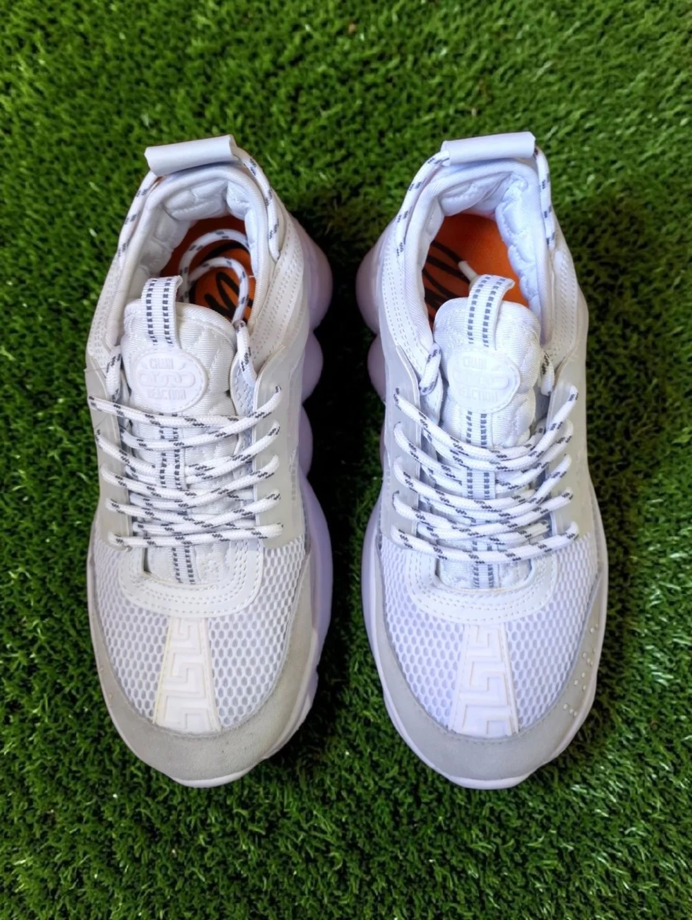 Versace Chain Reaction White Wmns 9 New Box
